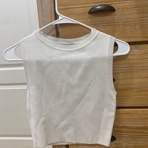 Elegant White Sleeveless Top